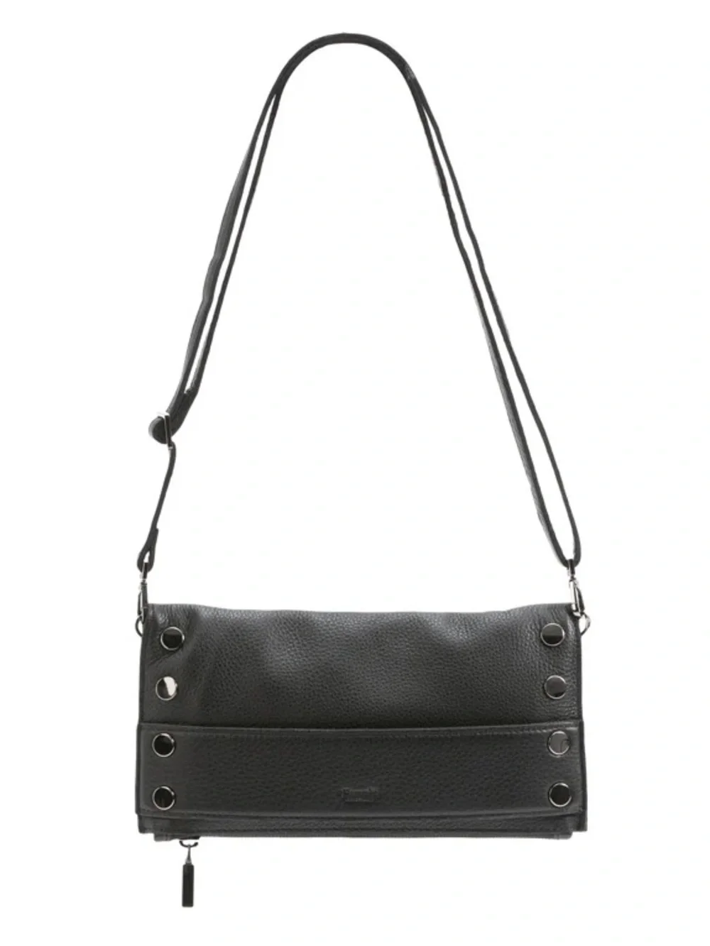Hammitt Ryan Medium Black Leather Crossbody Bag